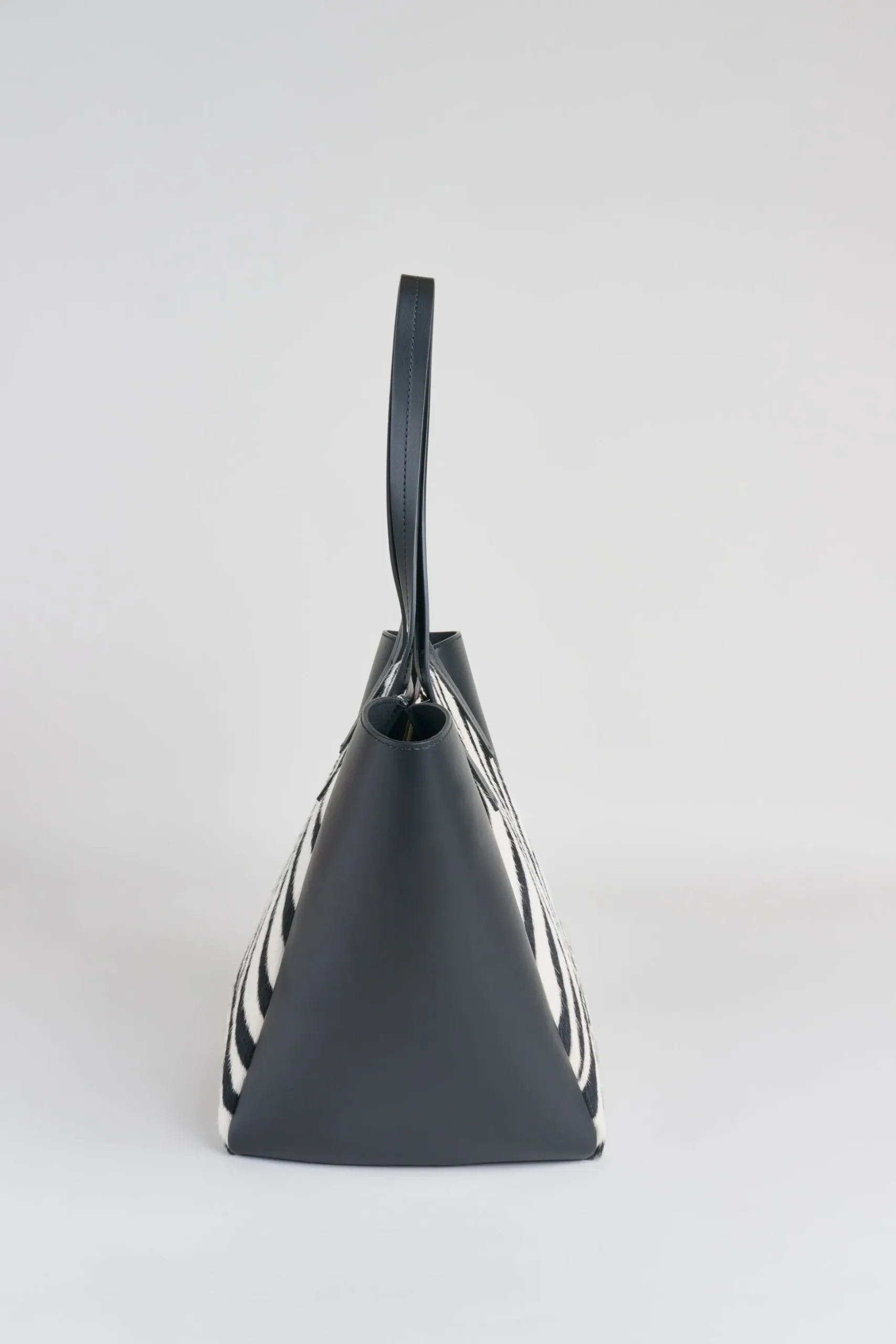 Elie Tahari Fragrance|Gloves-Zebra Calf Hair Tote BLACK-WHITE